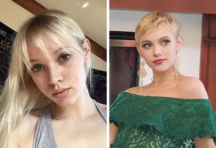 Transformación impactante: permanente en pelo corto antes y después