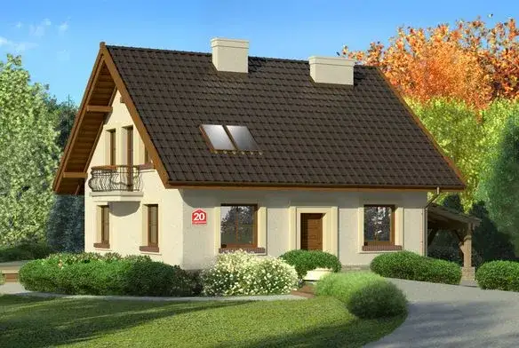 Dom przy Cyprysowej 26 CE: Funkcjonalny projekt domu rodzinnego