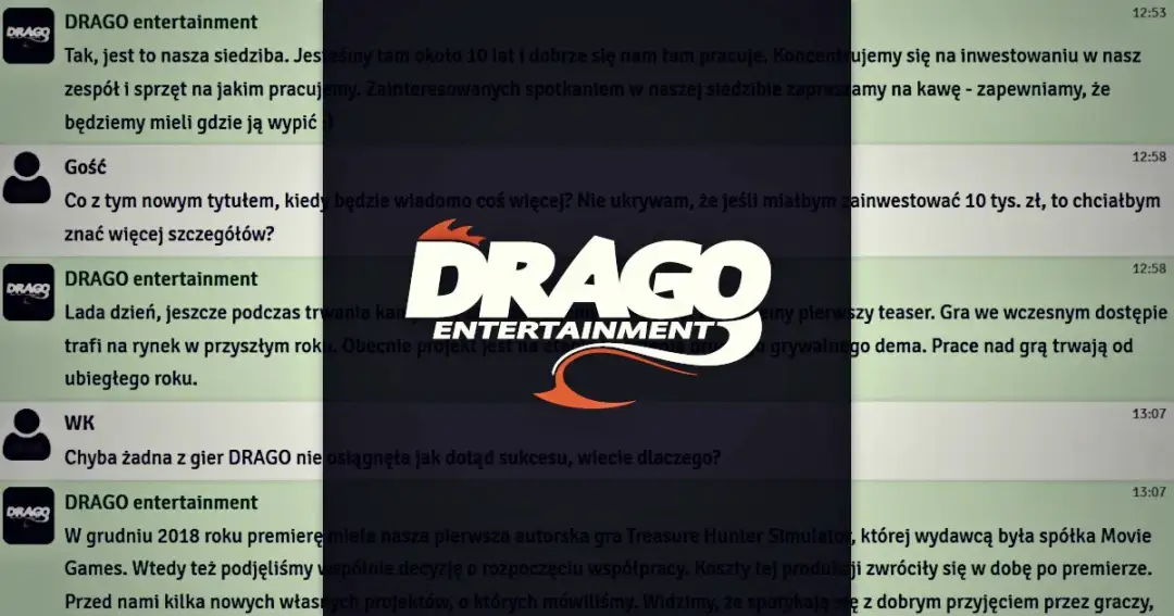 Wywiad z szefem Drago entertainment: liczą na kolejny sukces