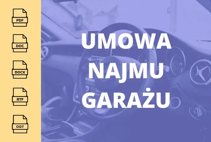 Darmowy wzór umowy najmu garażu - pobierz i wypełnij online