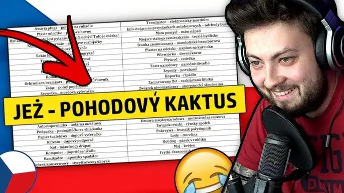Śmieszne słowa w języku czeskim: Przykłady