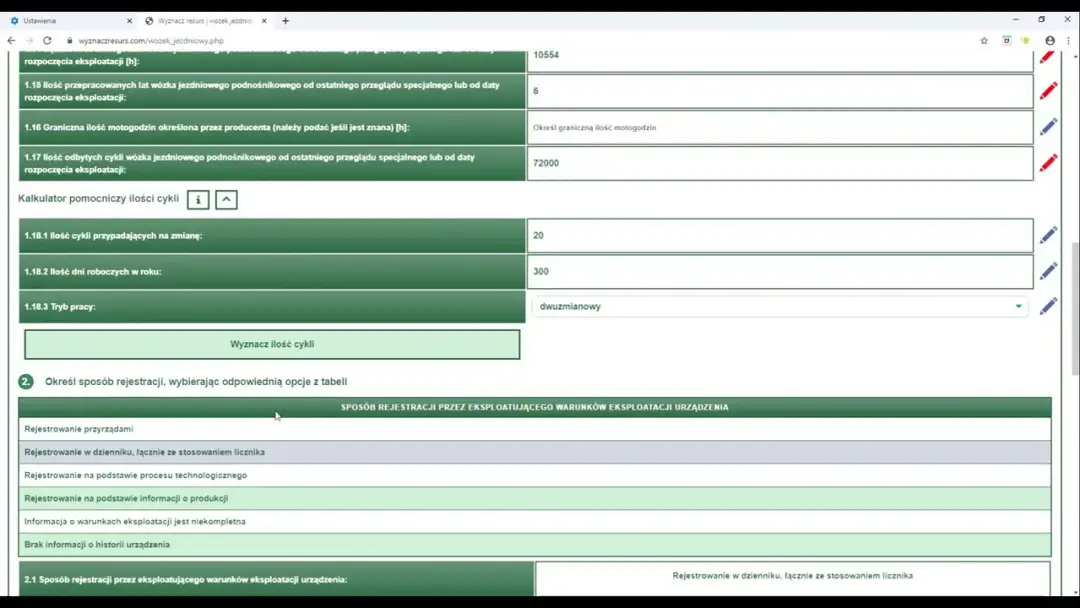 Resurs dźwigu: Obliczanie krok po kroku i obowiązki UDT