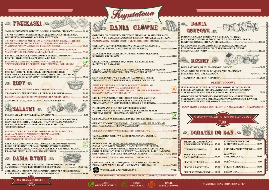 Restauracja Cleopatra menu 2025: aktualne ceny dań w karcie i dostawie Restauracja Cleopatra menu 2025: aktualne ceny dań w karcie i dostawie