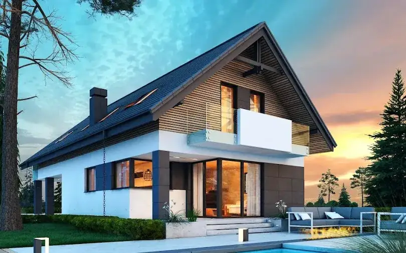 Jaki kolor elewacji do grafitowego dachu i brązowych okien, aby uniknąć błędów?