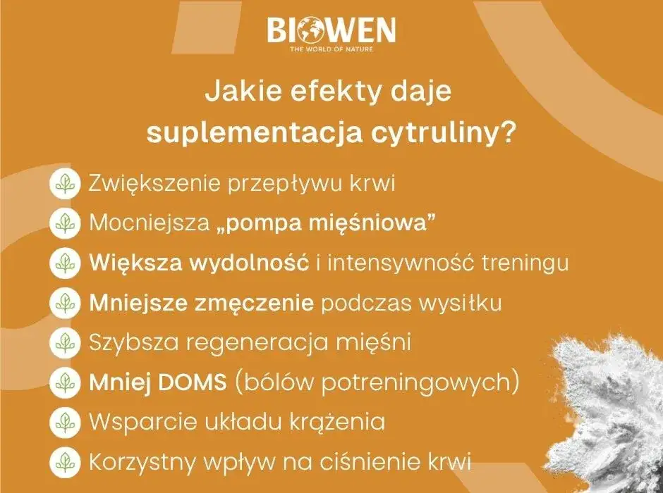 Cytrulina przed treningiem: pompa, wytrzymałość i regeneracja. Czy warto?