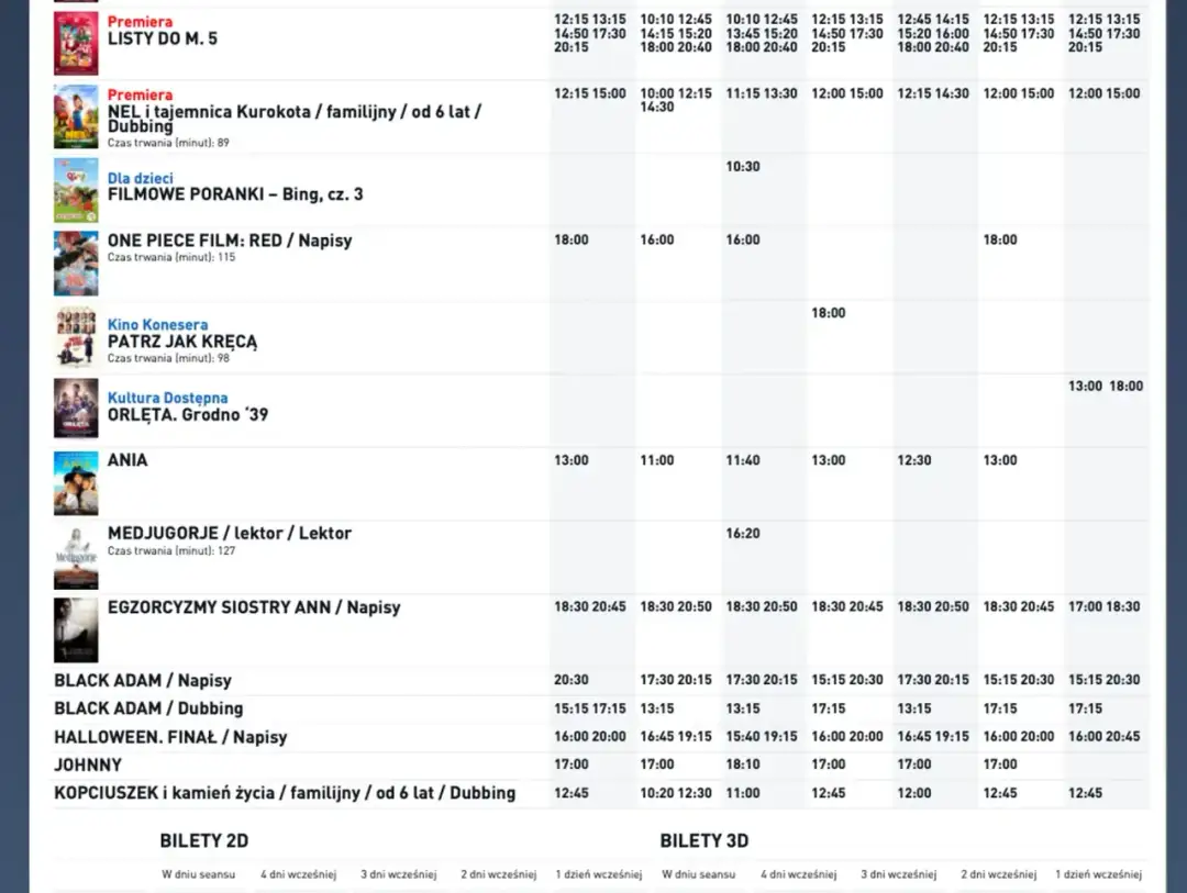 Kino Helios Rzeszów - repertuar i promocje na czerwiec