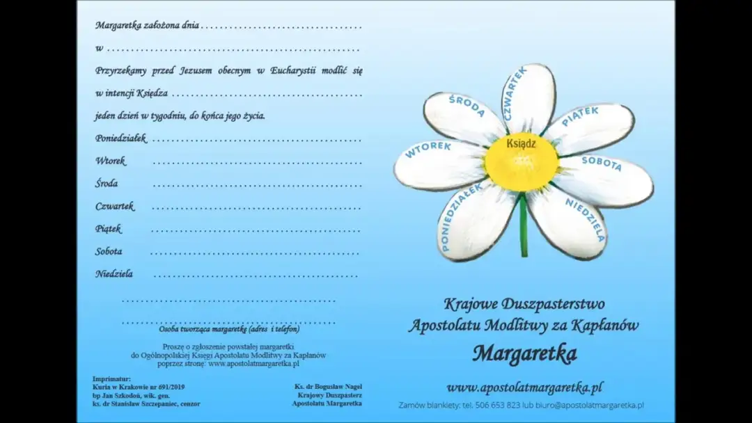 Jak odmawiać modlitwę margaretki, aby wspierać kapłanów skutecznie