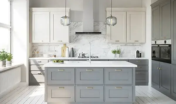 Idealne kolory płytek do szarych mebli kuchennych, które zachwycą