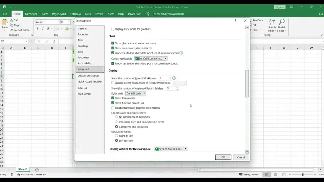 Excel: Przeliczanie 1 cm na piksele - Jak ustawić rozmiar komórki