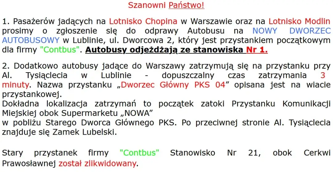 Gdzie się zatrzymuje Contbus Lublin Warszawa? Sprawdź przystanki i lokalizacje