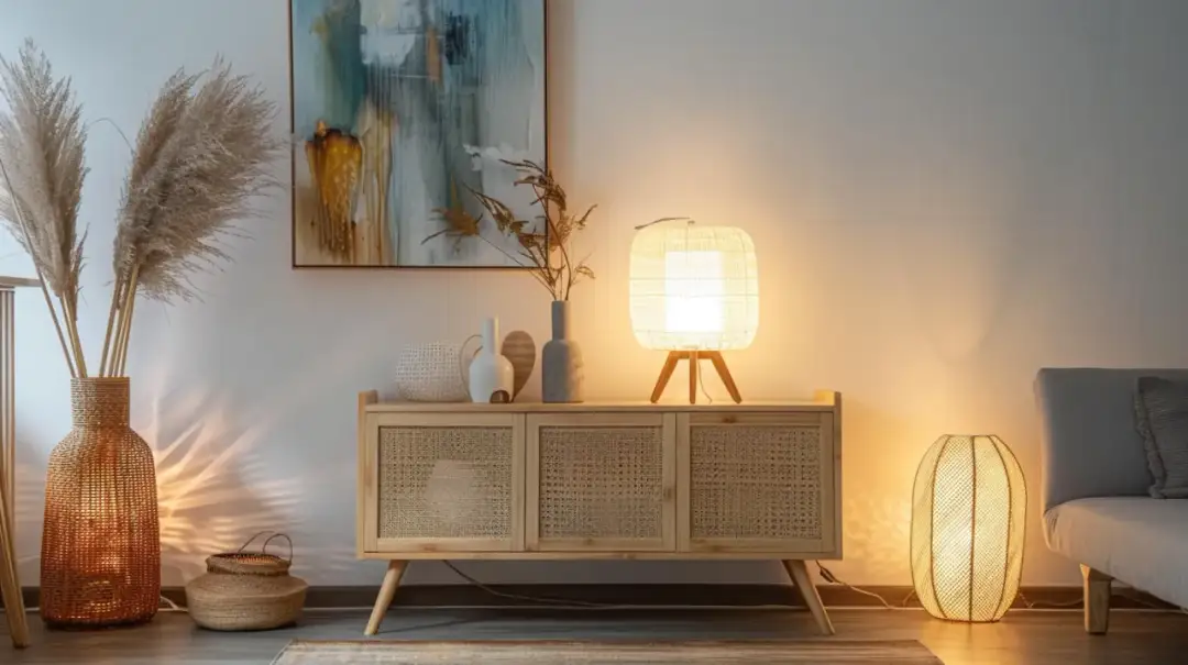 Jakie lampki na komodę do salonu są teraz modne?