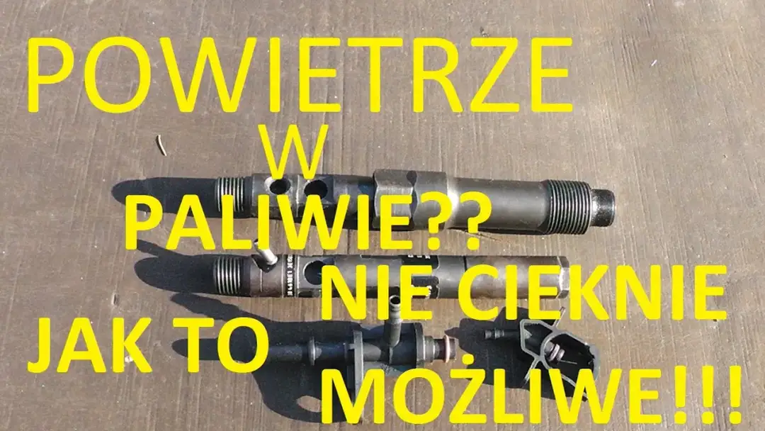 Objawy powietrza w układzie paliwowym diesel – jak je rozpoznać?