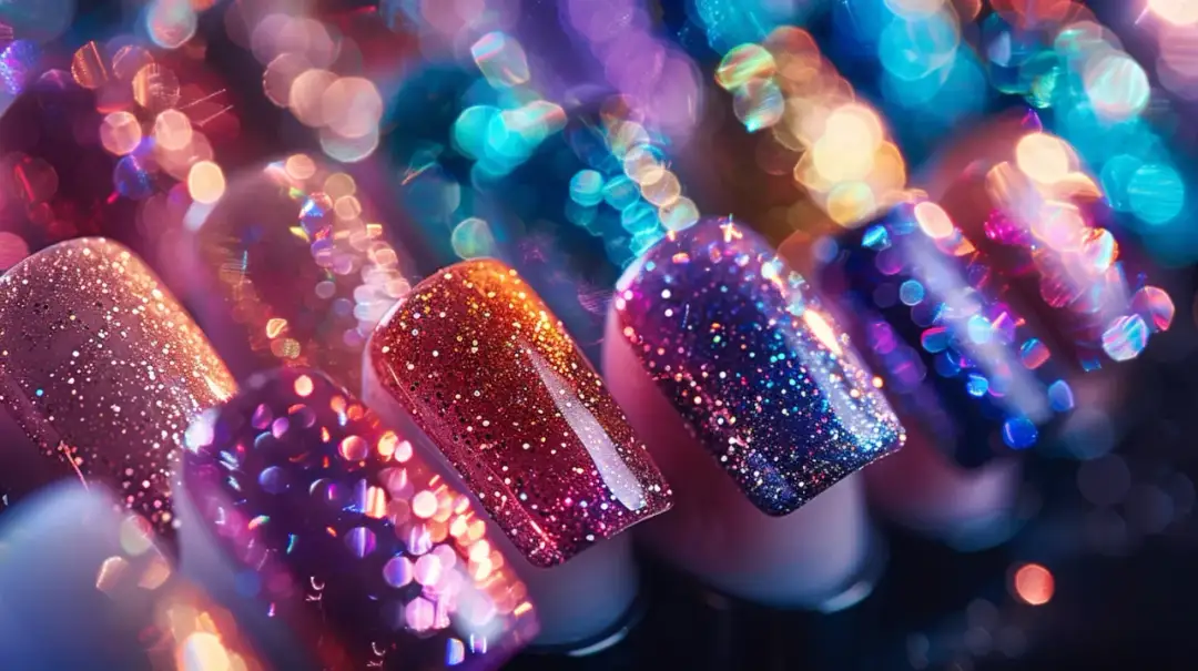 Efekty brokatu na paznokciach - Nowoczesne zdobienia, które zachwycają