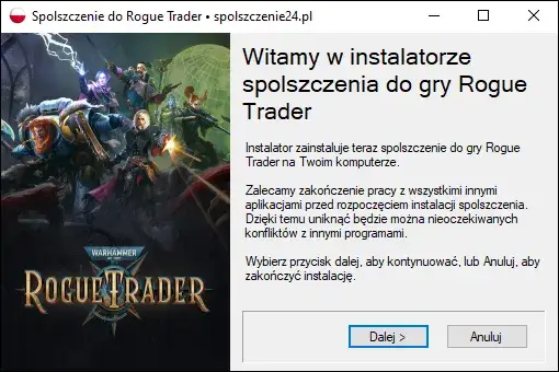 Brak oficjalnego spolszczenia Warhammer 40k Rogue Trader – jak pomóc?
