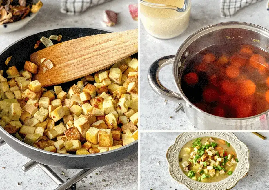 Jak zrobić barszcz biały wegetariański - prosty przepis krok po kroku