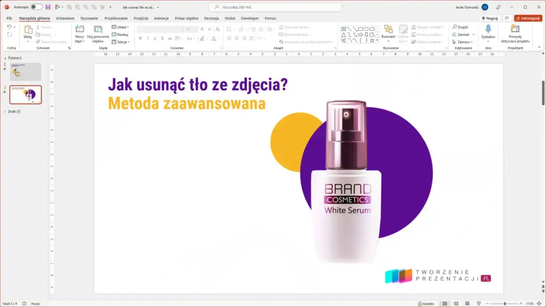 Jak usunąć tło ze zdjęcia w PowerPoint? Zaawansowana metoda z użyciem narzędzi do edycji grafiki.
