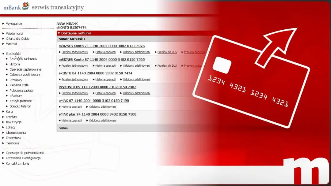 Przelew z karty kredytowej mBank: Instrukcja. Poznaj ukryte koszty!