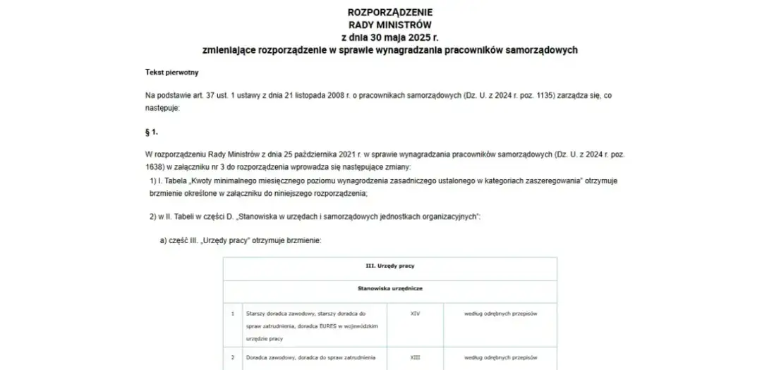 Ustawa o wynagradzaniu pracownikach samorządowych - kluczowe przepisy i zmiany