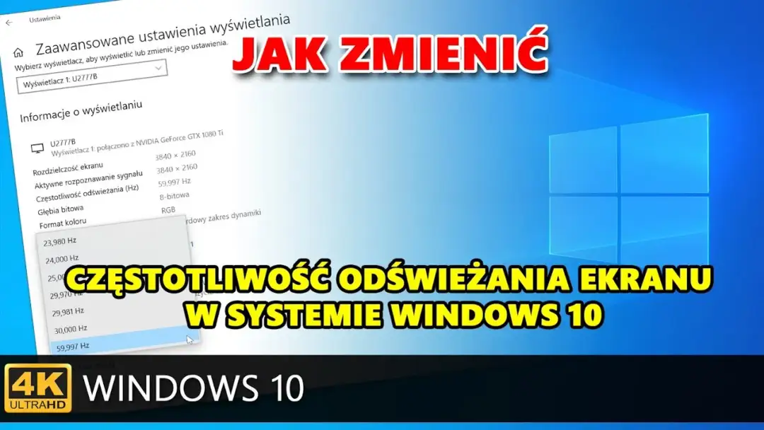 Jak łatwo zwiększyć częstotliwość odświeżania monitora - Prosta porada na płynniejszy obraz
