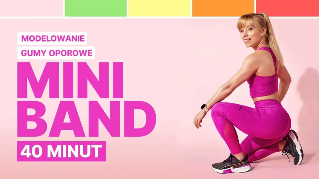 Fitness z gumą do ćwiczeń - zestaw na całe ciało