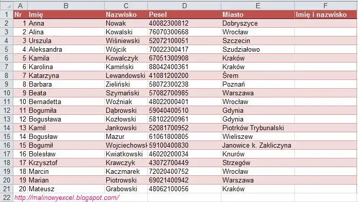 Jak połączyć imię i nazwisko w Excelu - proste sposoby na sukces