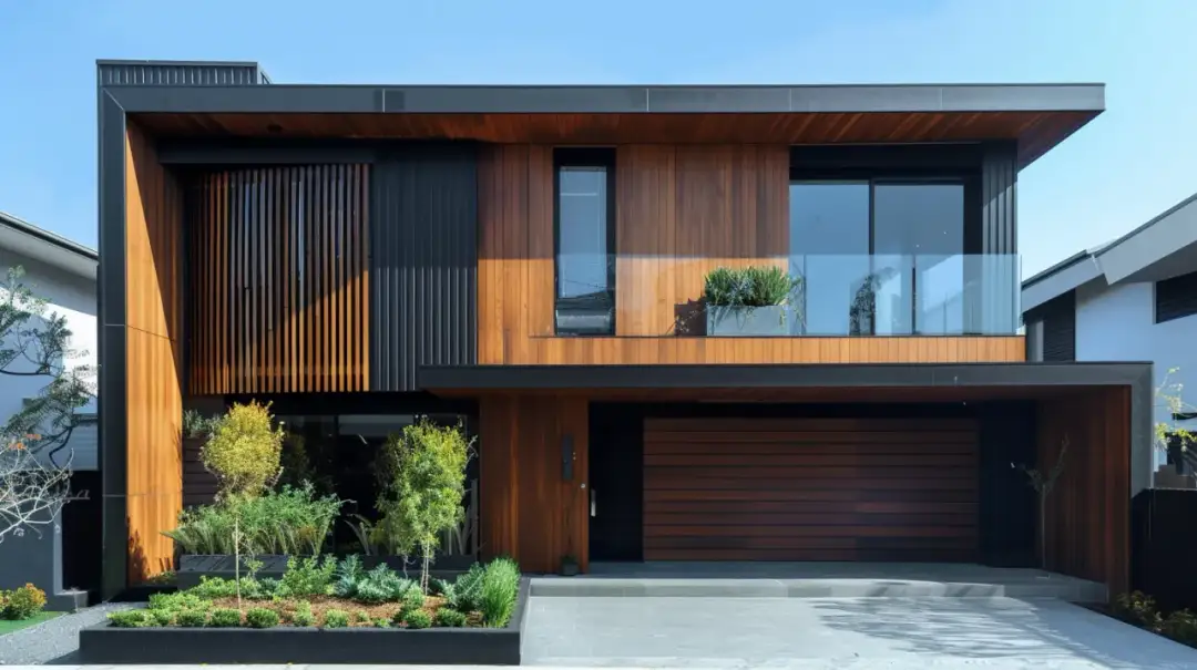 Czarna elewacja z drewnem – Elegancja i styl domu: jakie są zalety czarnej elewacji?