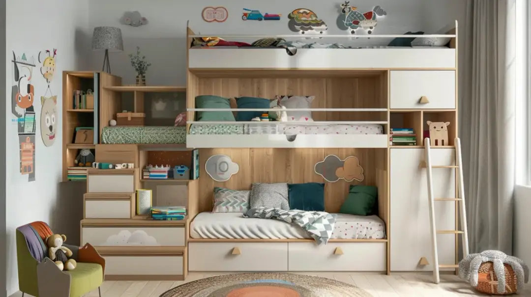 Łóżka piętrowe z szafą – Funkcjonalne rozwiązania: dlaczego warto?