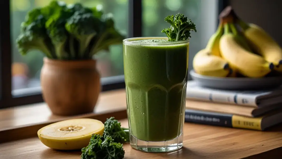 Smoothie z jarmużu i bananem: Zdrowy napój, który poprawi Twój dzień