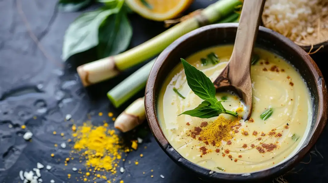 Sos z mleka kokosowego, curry paste i limonki