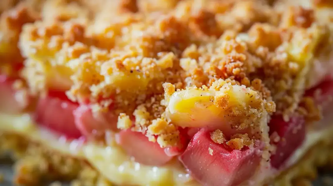 Puszyste ciasto z rabarbarem i delikatną pianką: Zachwycający przysmak