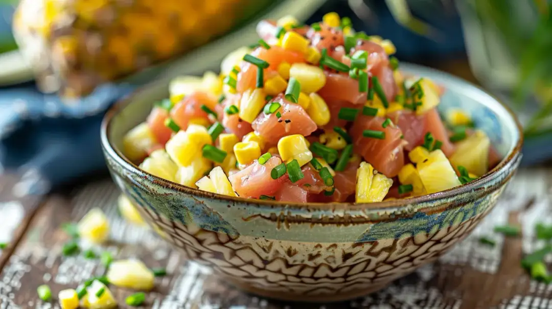 Sałatka z tuńczykiem i ananasem: Wakacyjny przysmak - prosty przepis