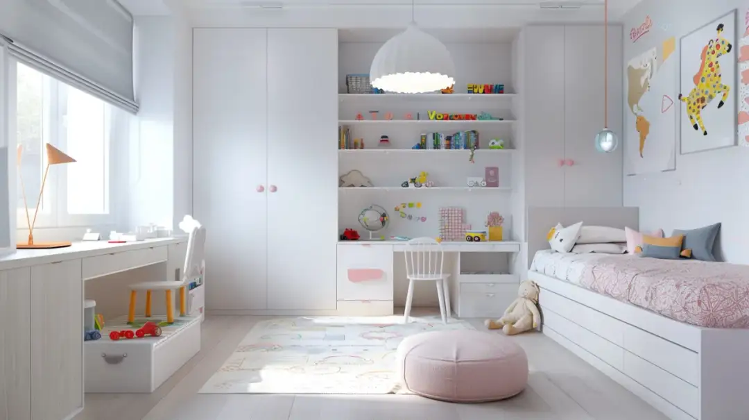 Białe meble do pokoju dziecięcego - funkcjonalność i elegancja.