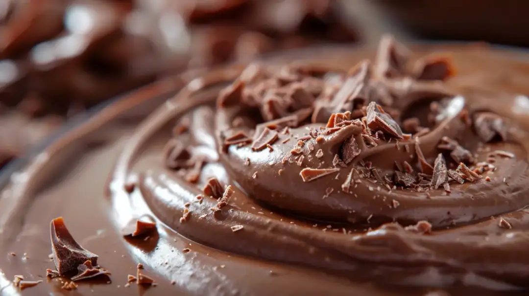 Krem z Nutelli, mascarpone, śmietany i wiórków czekoladowych