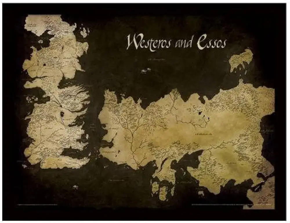 Mapa Świata Gry o Tron - Zobacz Pełną Mapę Westeros i Essos z Serialu Gra o Tron