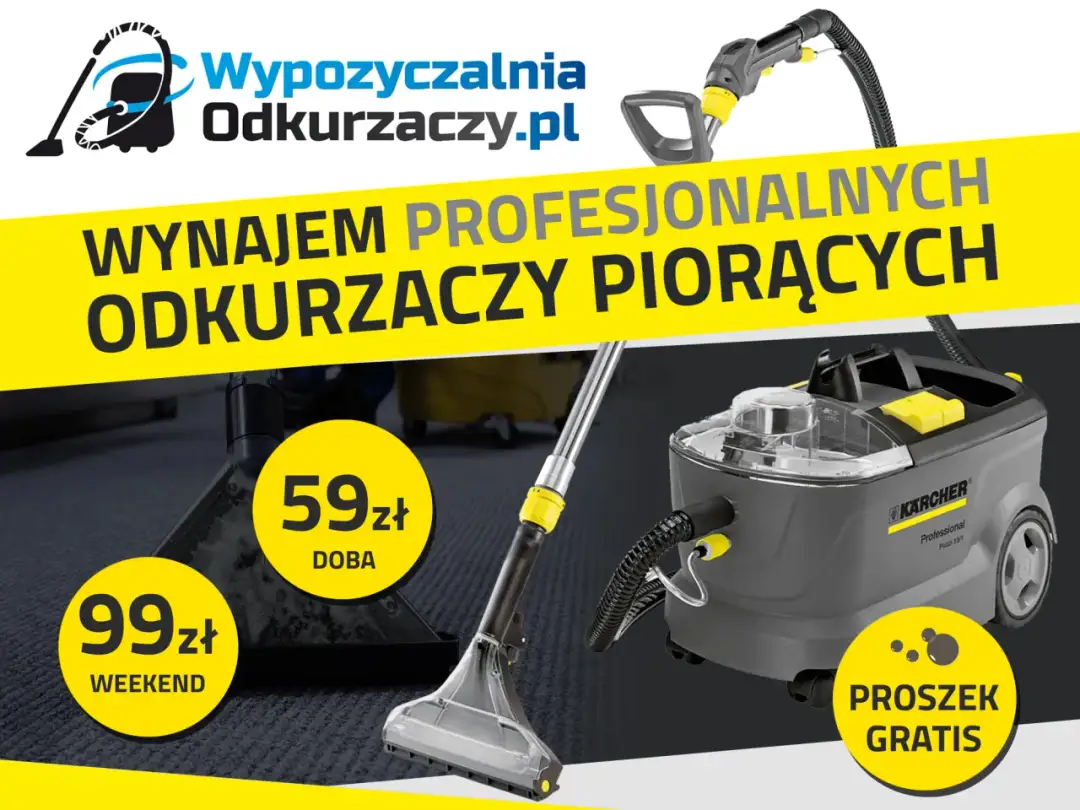 Ile kosztuje wypożyczenie odkurzacza piorącego? Sprawdź ceny i oferty