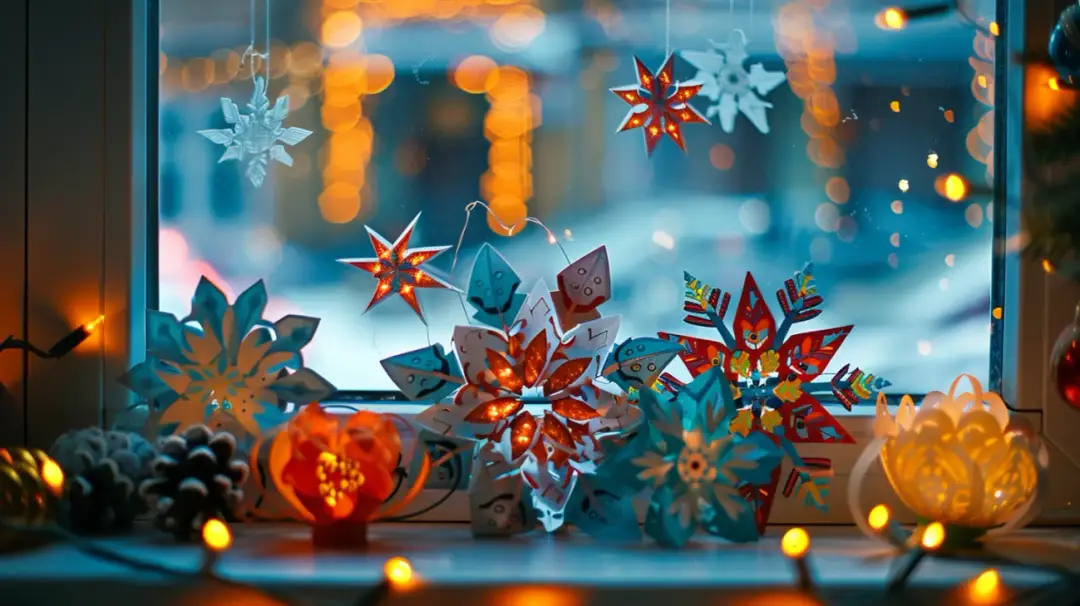 Szablony na zimowe dekoracje okienne: DIY krok po kroku