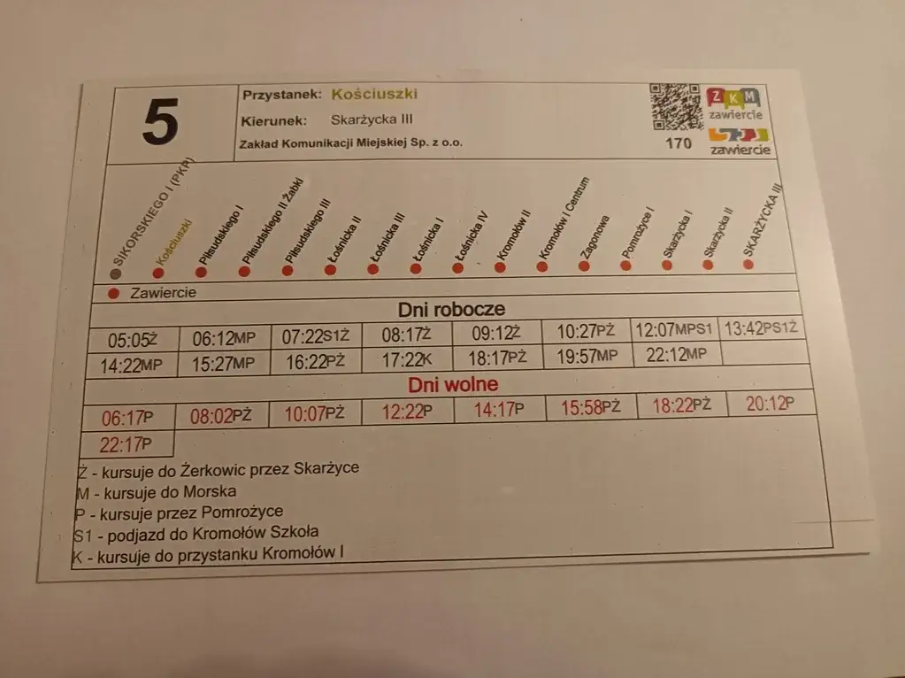 Rozkład jazdy ZKM Zawiercie – nie przegap ważnych kursów autobusów