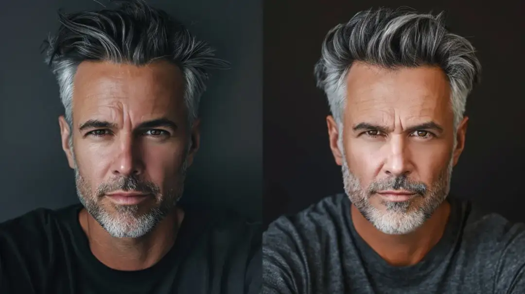 Męskie włosy: Jak ukryć siwiznę? Skuteczne metody