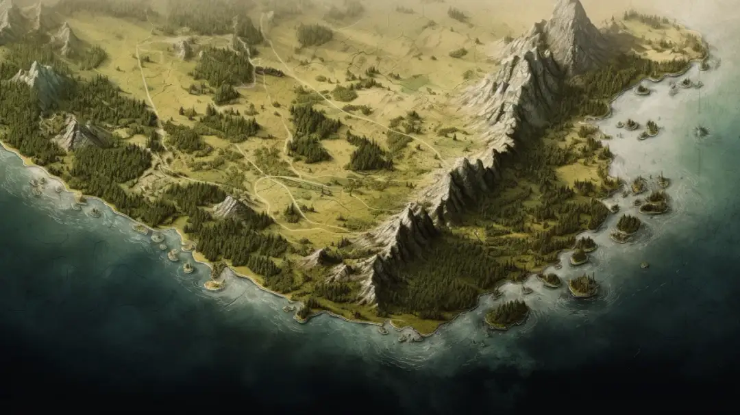 Mapa wybrzeża w Polsce: Szczegółowa mapa wybrzeża Bałtyku