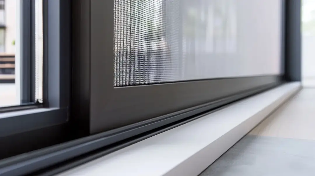 Listwa przyokienna z siatką antracyt – Nowoczesne rozwiązanie dla Twojego wnętrza