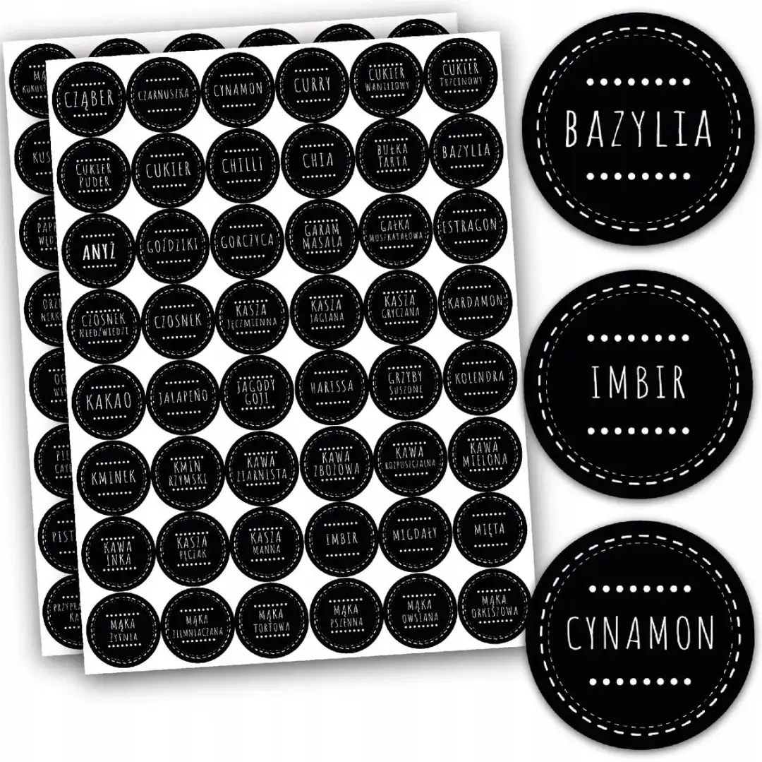 Gdzie kupić naklejki na słoiki z przyprawami i nie przepłacić