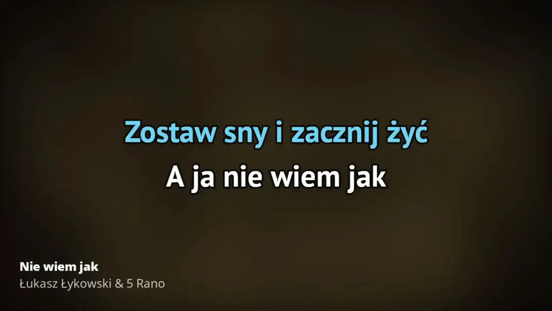 Tekst piosenki Nie wiem jak - znaczenie i interpretacja utworu 5 Rano