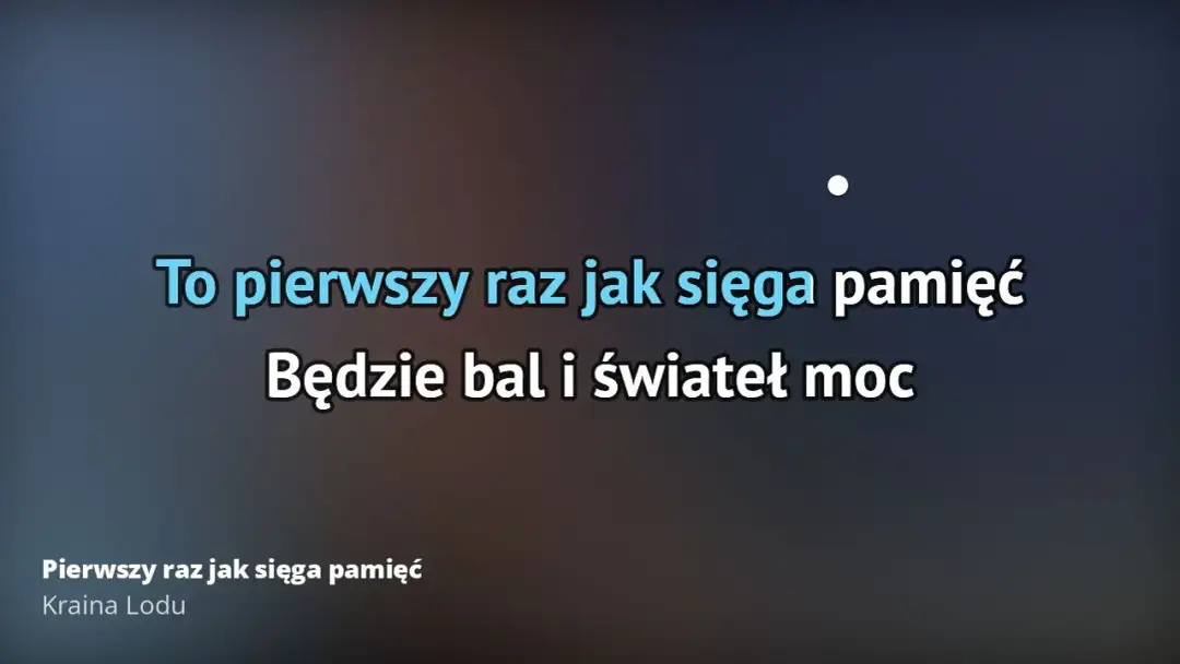 Pełny tekst piosenki Pierwszy raz jak sięga pamięć - Kraina Lodu Disney