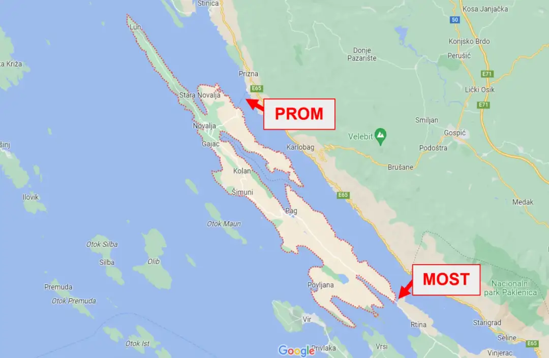 Jak dojechać na wyspę Pag - najłatwiejsze trasy i porady podróżnicze