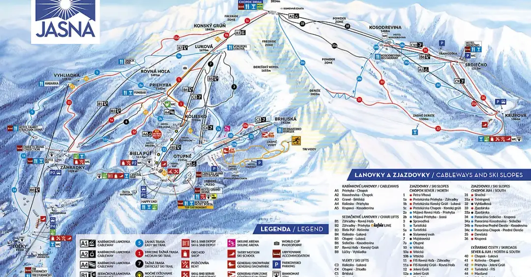 Jasna Chopok snowpark: najlepsze skoki i atrakcje dla każdego poziomu
