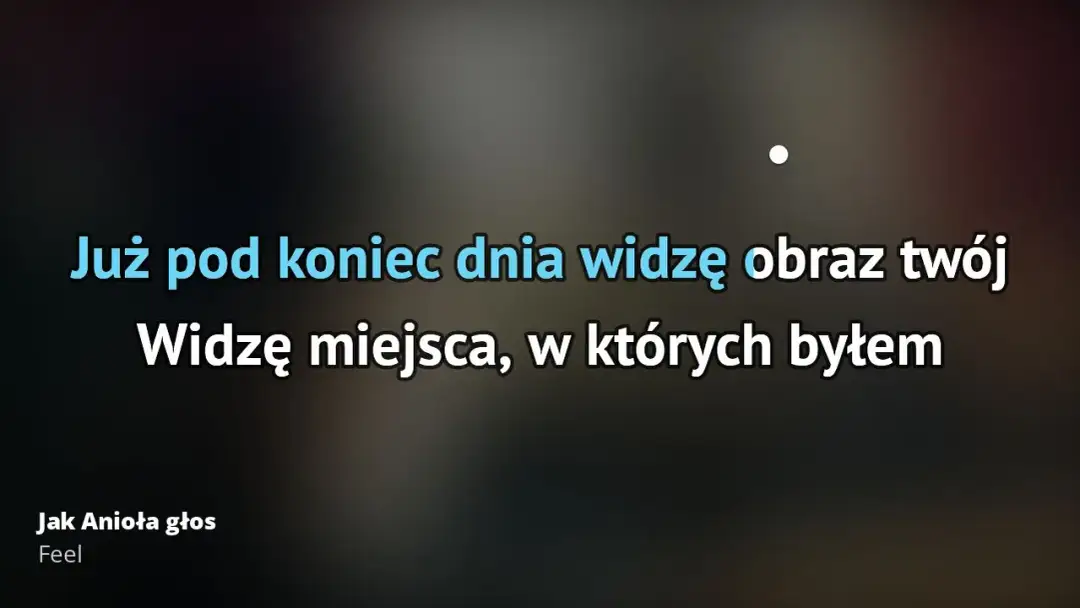 Feel jak anioła głos tekst piosenki i cała historia powstania utworu