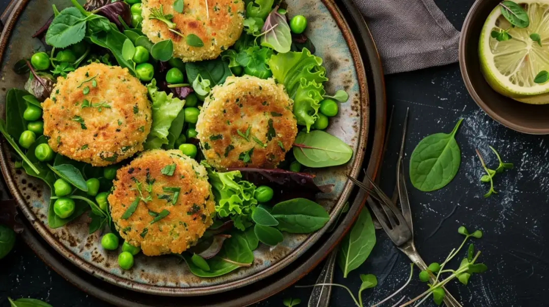Kotlety z zielonego groszku: Najlepsza pyszna wegetariańska propozycja