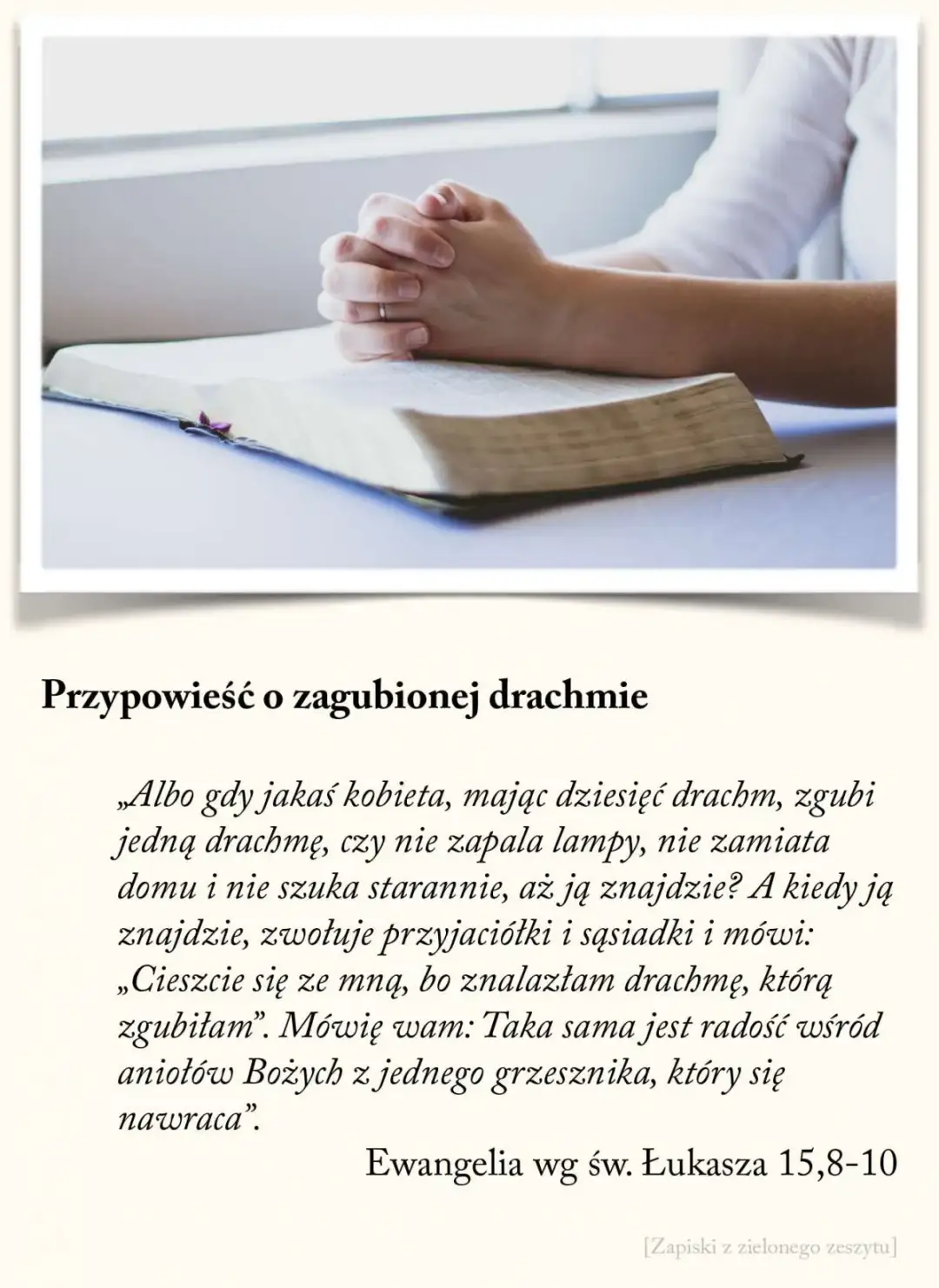 Przypowieść o zagubionej drachmie – znaczenie, kontekst biblijny i duchowe przesłanie