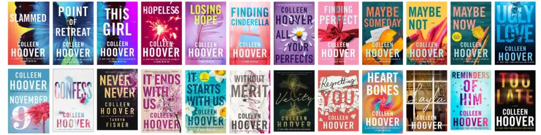 Wszystkie książki Colleen Hoover: lista bestsellerów i ranking popularności