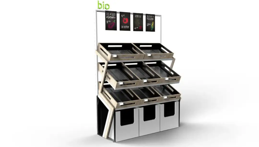 Regały warzywne: funkcjonalne rozwiązania dla sklepów spożywczych